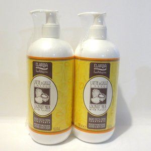 ELARILA COCONUT MILK WITH MANGO MOISTURIZING SHOWER&BATH CREAM 16.8 OZ 2PC LOT